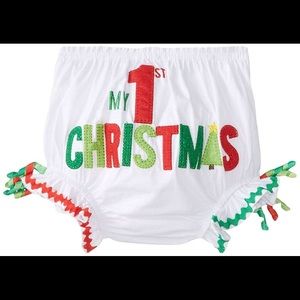 My 1st Christmas Diaper Cover Bloomers